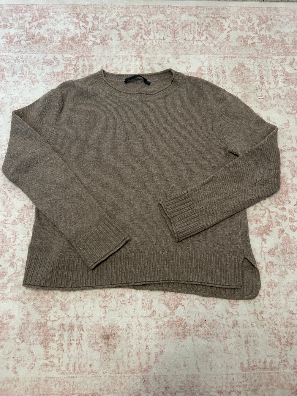 Women's Taupe Crewneck Sweater Jenni Kayne - Cashmere